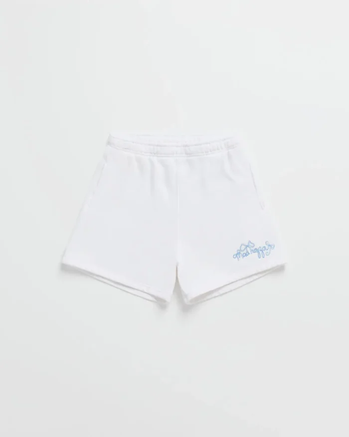 Madhappy Bow Fleece Short White