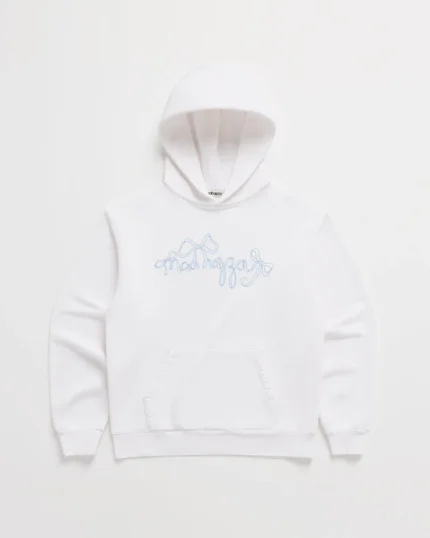 Madhappy Bow Hoodie White