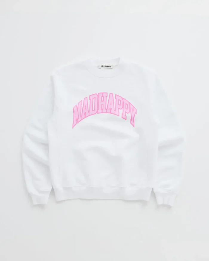 Madhappy Campus Fleece Crewneck White