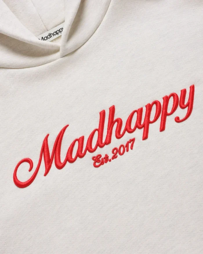 Madhappy Embroidered Signature Hoodie Oatmeal