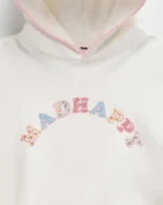 Madhappy Patchwork Cooper Fleece Hoodie White