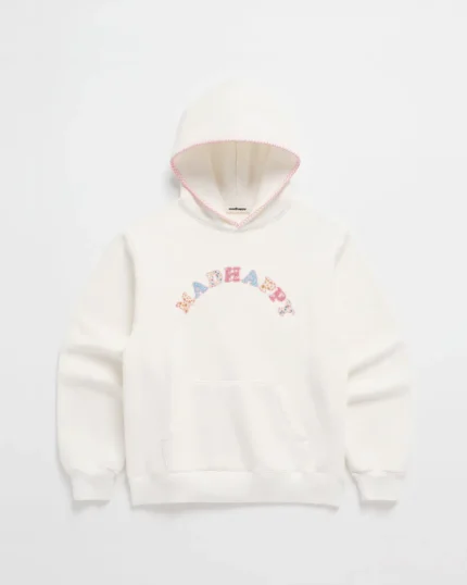 Madhappy Patchwork Cooper Fleece Hoodie White