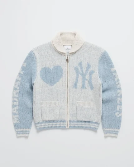 Breeze Madhappy Yankees Full Zip Shawl Sweater