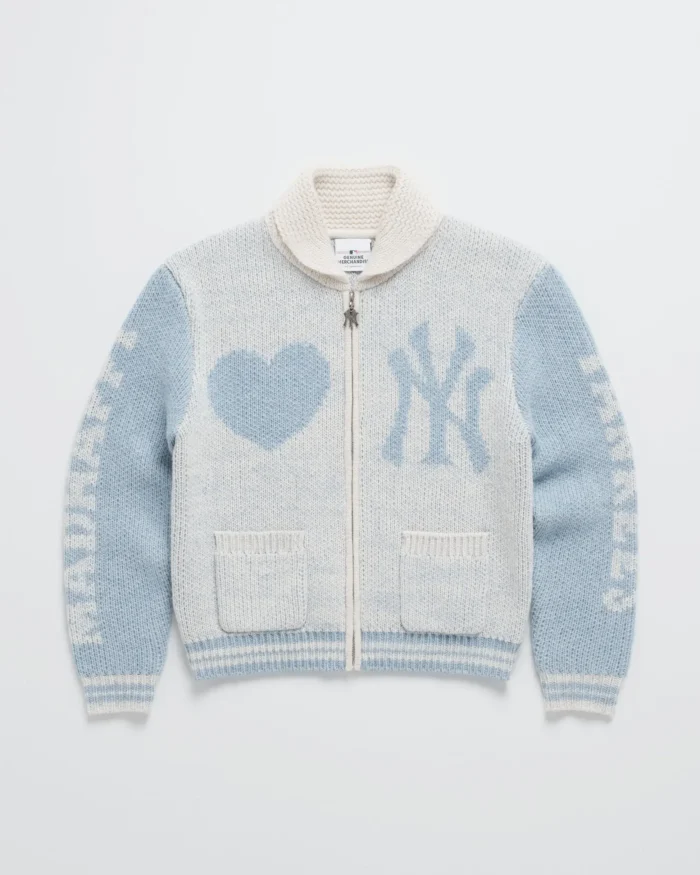 Breeze Madhappy Yankees Full Zip Shawl Sweater