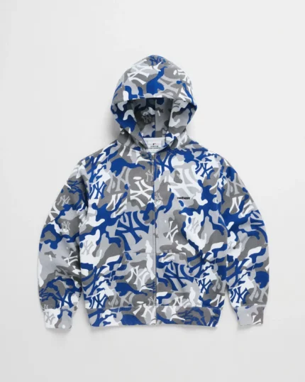 Madhappy Yankees Camo Full Zip Hoodie