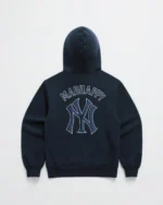 Navy Madhappy Yankees Embroidered Fleece Hoodie