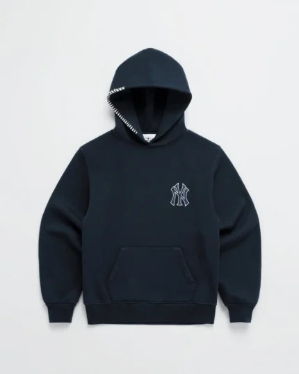 Navy Madhappy Yankees Embroidered Fleece Hoodie