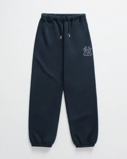 Navy Madhappy Yankees Embroidered Fleece Sweatpants